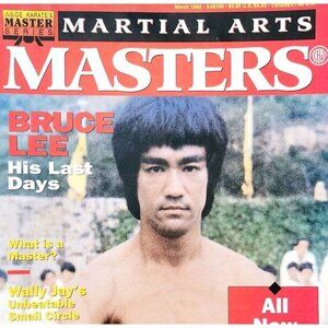 1992 Martial Arts Masters Magazine Bruce Lee Last Days Vtg Combat Karate DWQQ1